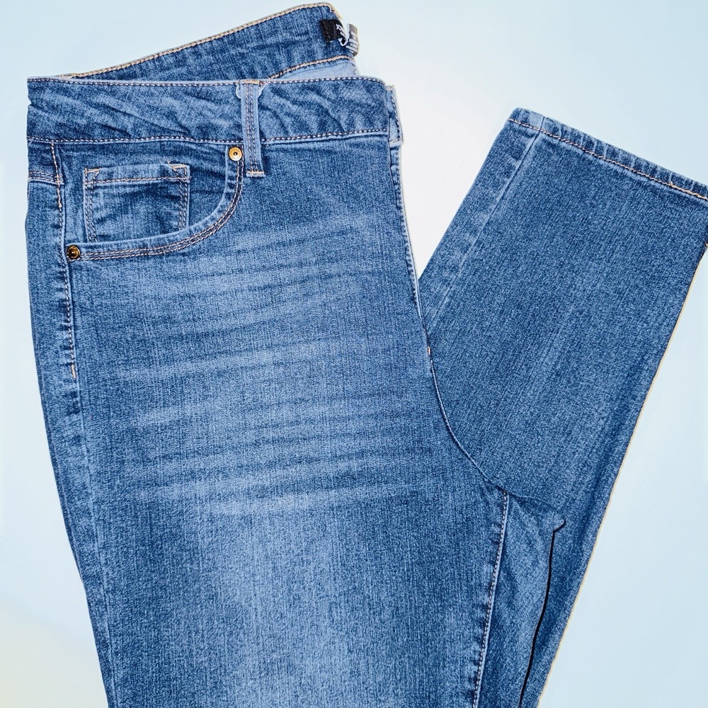 Jones & Co Jones New York Plus Size 18W Medium Wash Skinny Stretch Jeans Eco